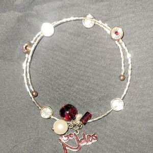 FSU Silver and Garnet Charm Bracelet $15
